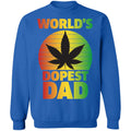 Worlds dopest dad-01 G180 Crewneck Pullover Sweatshirt  8 oz.