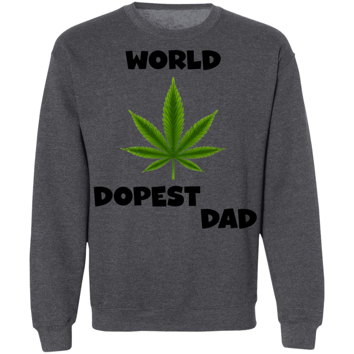 Worlds dopest dad happy father's day 2020-01 G180 Crewneck Pullover Sweatshirt  8 oz.