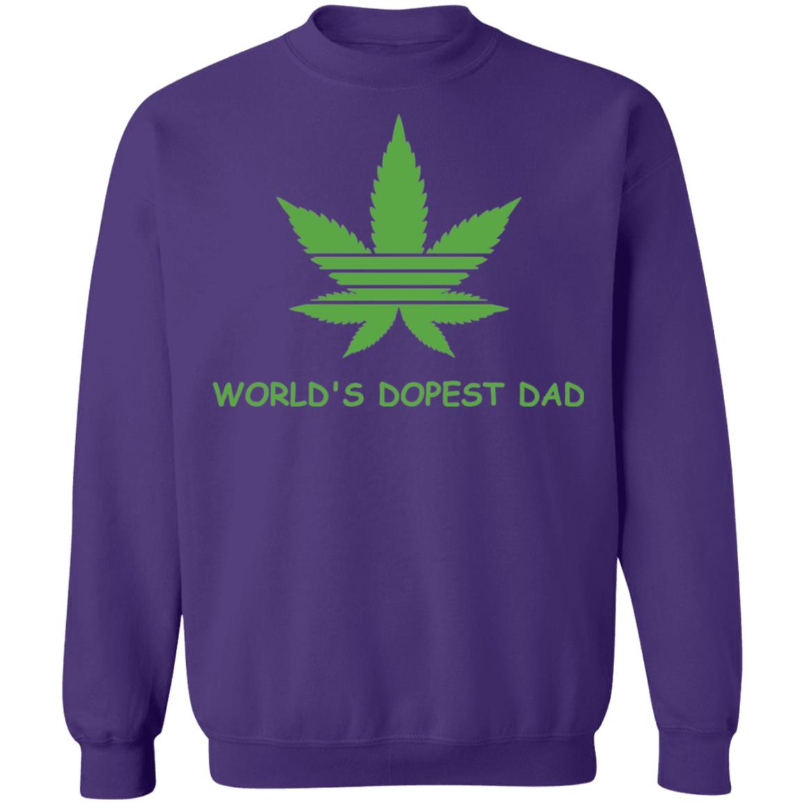 World's dopest dad-01 G180 Crewneck Pullover Sweatshirt  8 oz.