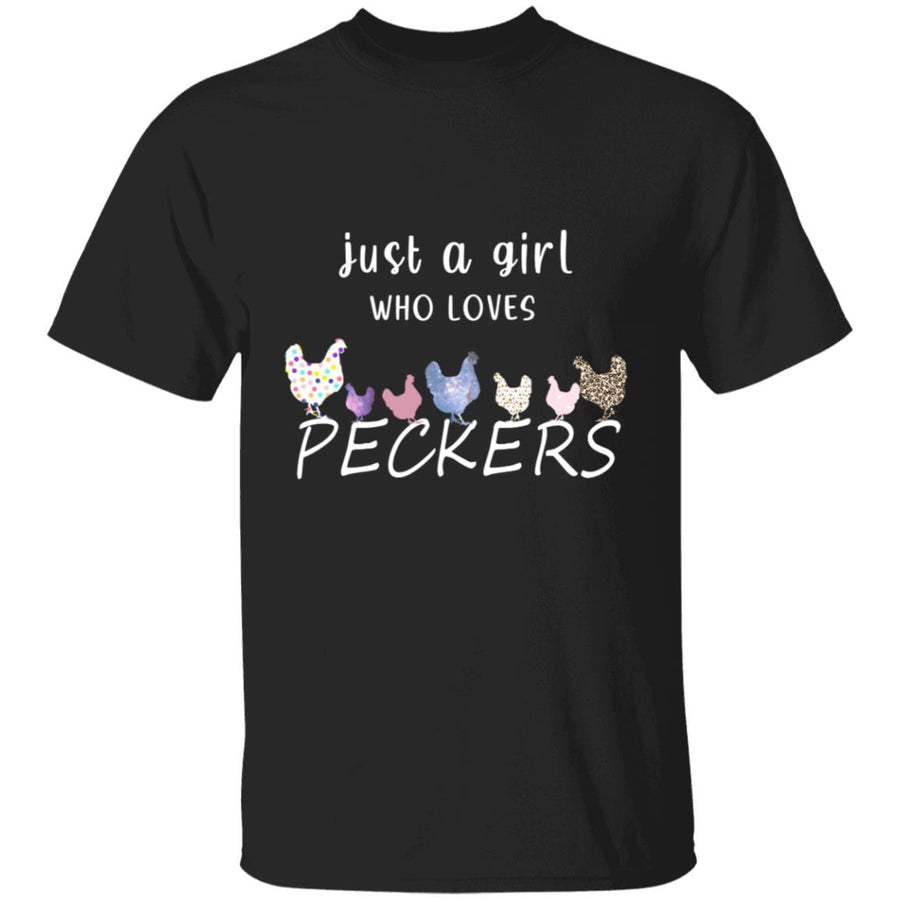just a Girl who Loves peckers G500 5.3 oz. T-Shirt