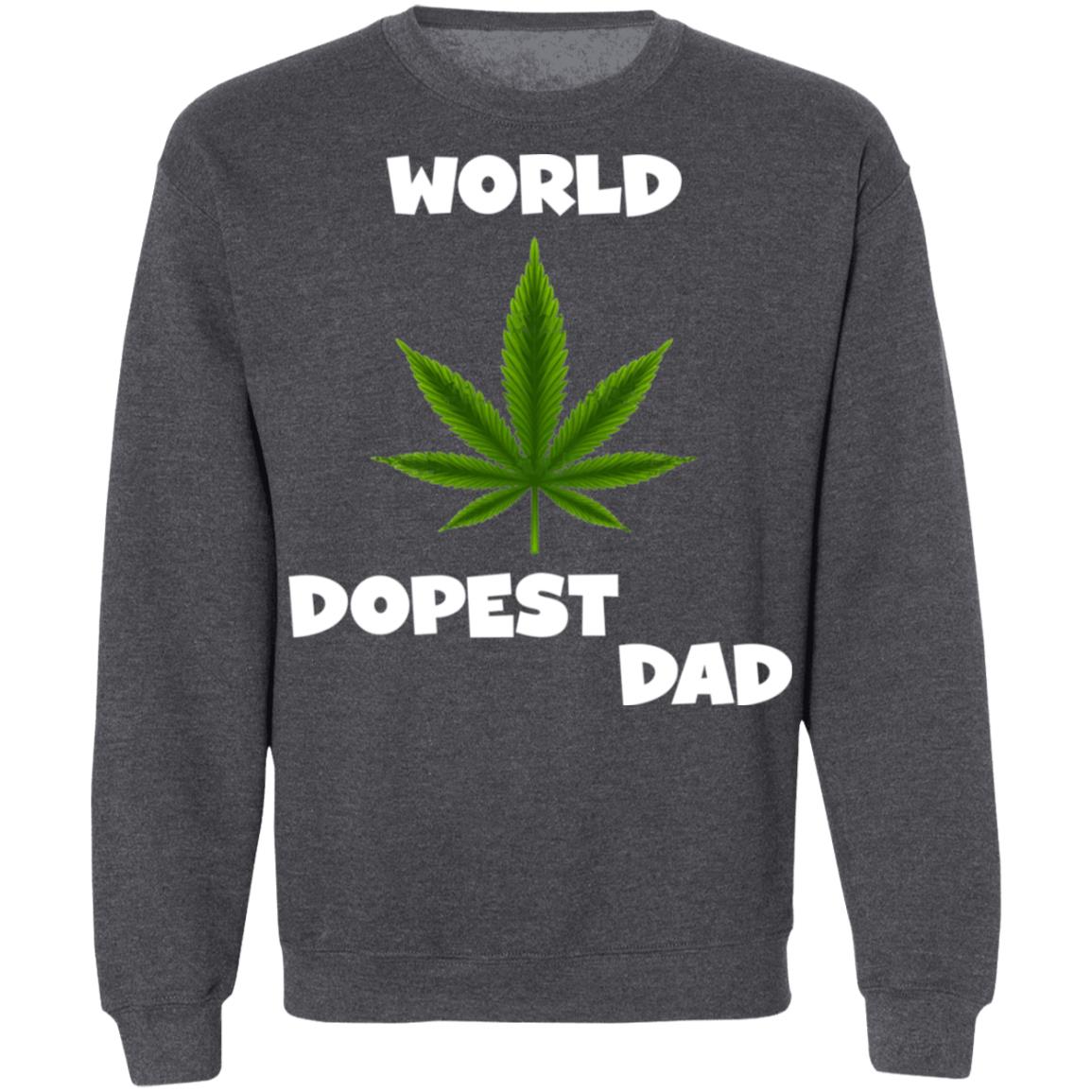 Worlds dopest dad happy father's day 2020-01 G180 Crewneck Pullover Sweatshirt  8 oz.