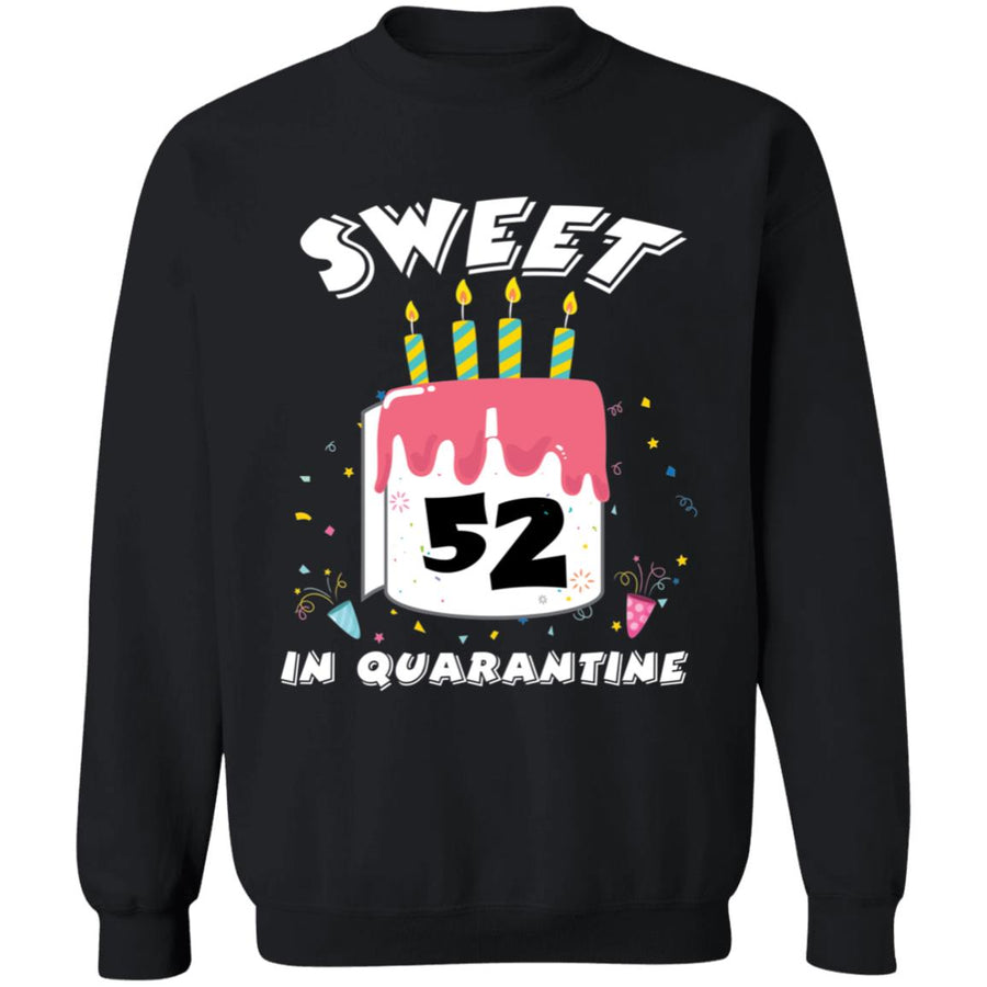 Sweet 52 Birthday in Quarantine-35 G180 Crewneck Pullover Sweatshirt  8 oz.
