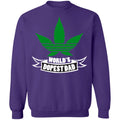 Worlds dopest dad-01 G180 Crewneck Pullover Sweatshirt  8 oz.