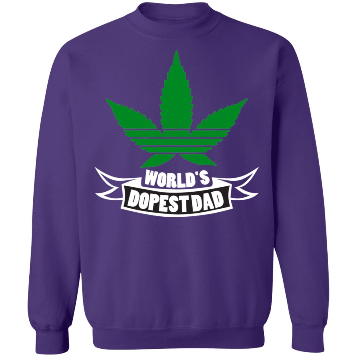 Worlds dopest dad-01 G180 Crewneck Pullover Sweatshirt  8 oz.