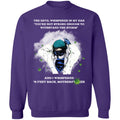 the devil whispered in my ear you're not strong enough to withstand the storm shirt-01 G180 Crewneck Pullover Sweatshirt  8 oz.