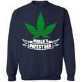 Worlds dopest dad-01 G180 Crewneck Pullover Sweatshirt  8 oz.