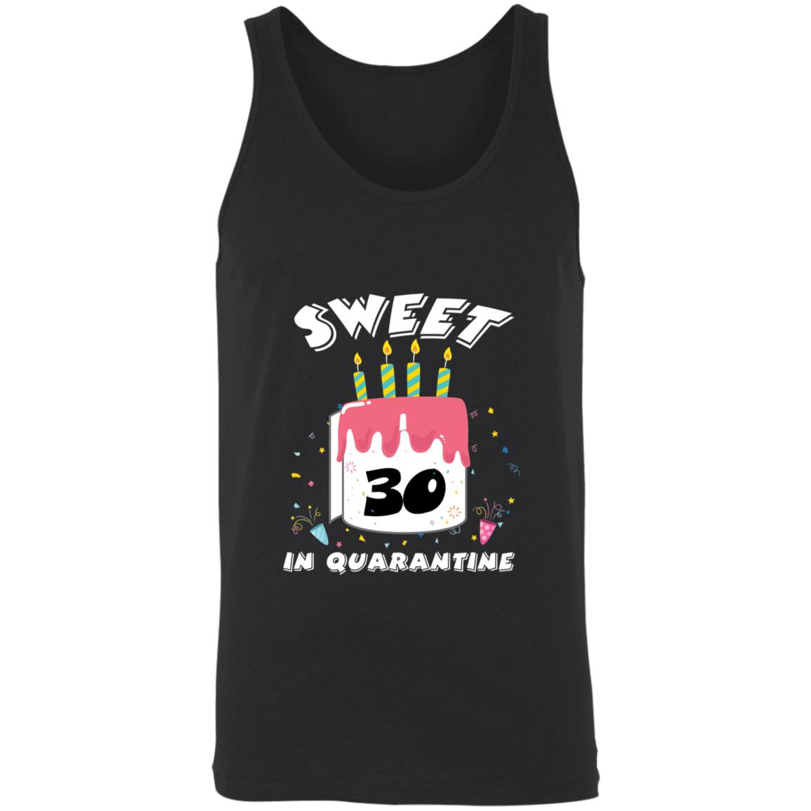 Sweet 30 Birthday in Quarantine-13 3480 Unisex Tank