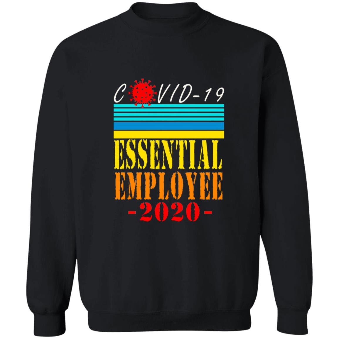 Co-vid 19 Essential Employee 2020 G180 Crewneck Pullover Sweatshirt  8 oz.