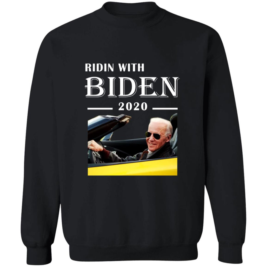 Ridin with biden G180 Crewneck Pullover Sweatshirt  8 oz.