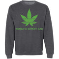 World's dopest dad-01 G180 Crewneck Pullover Sweatshirt  8 oz.