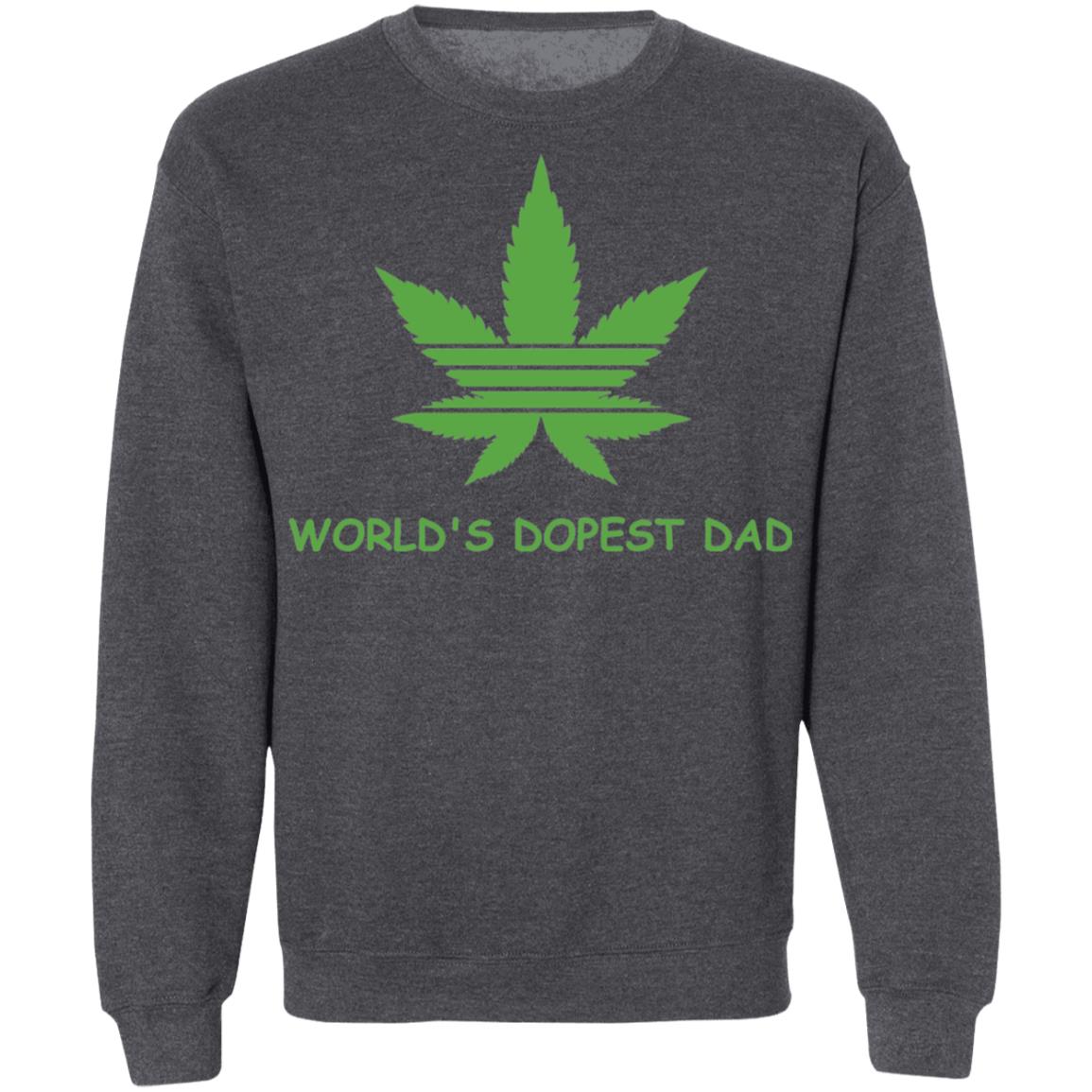 World's dopest dad-01 G180 Crewneck Pullover Sweatshirt  8 oz.