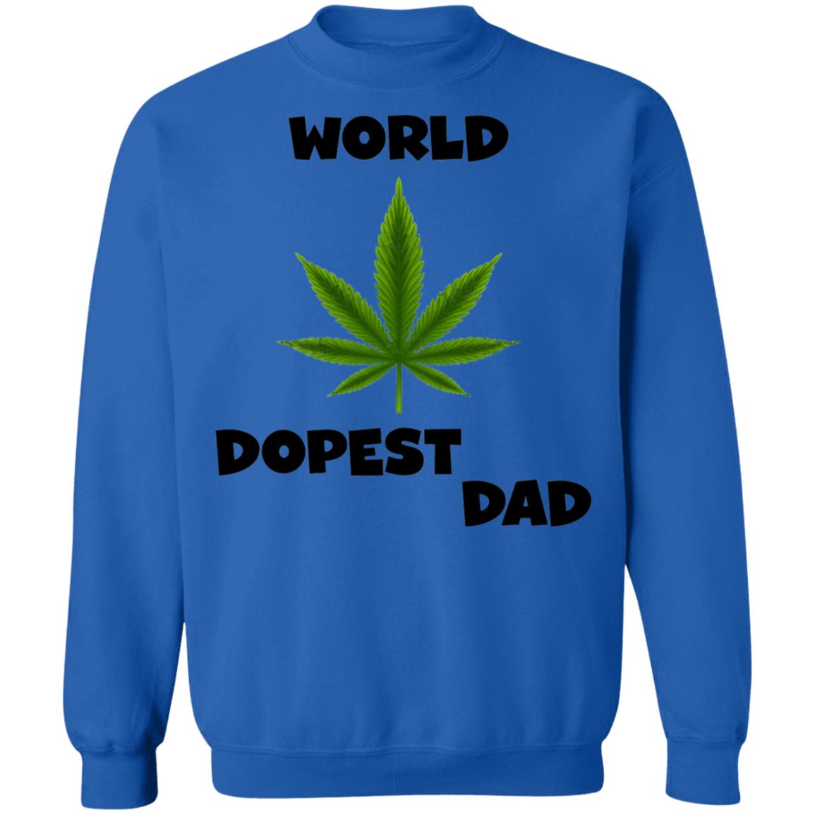 Worlds dopest dad happy father's day 2020-01 G180 Crewneck Pullover Sweatshirt  8 oz.