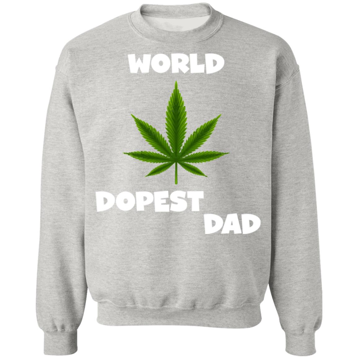 Worlds dopest dad happy father's day 2020-01 G180 Crewneck Pullover Sweatshirt  8 oz.