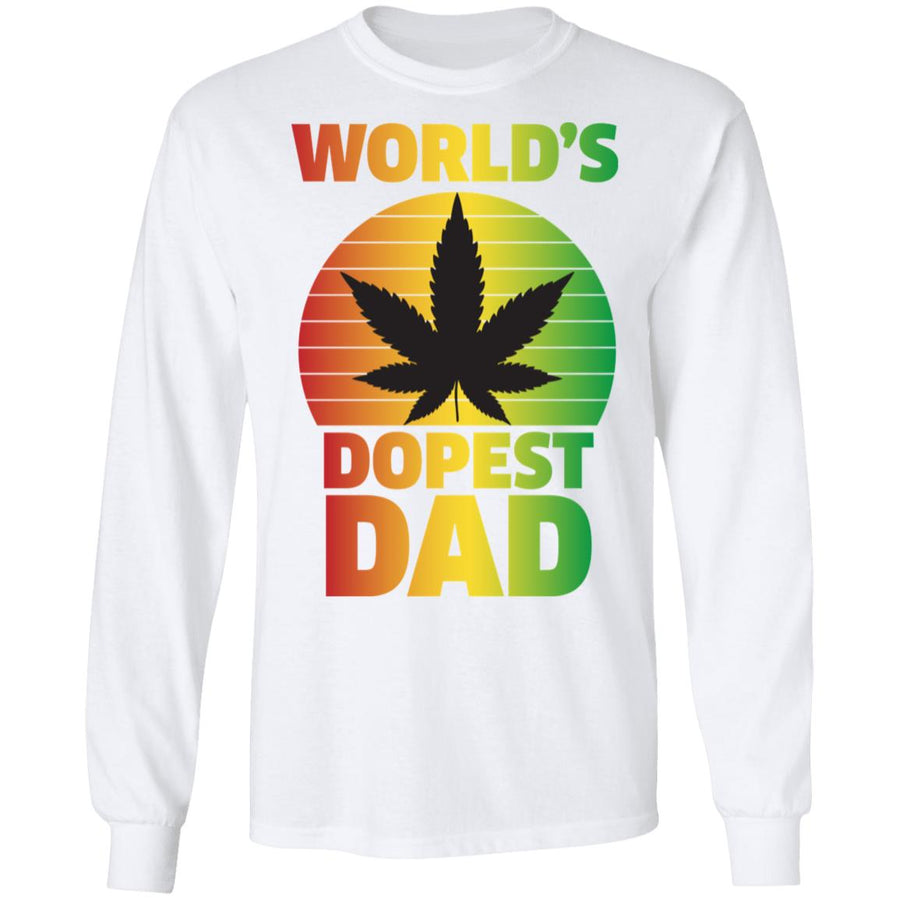 Worlds dopest dad-01 G240 LS Ultra Cotton T-Shirt