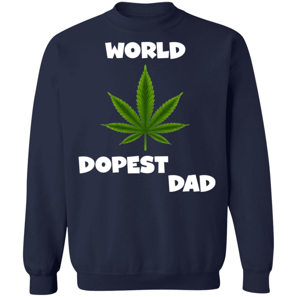 Worlds dopest dad happy father's day 2020-01 G180 Crewneck Pullover Sweatshirt  8 oz.