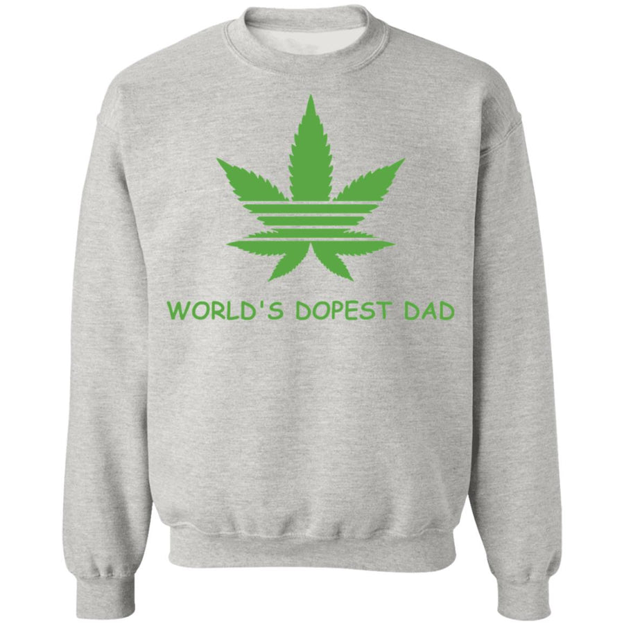 World's dopest dad-01 G180 Crewneck Pullover Sweatshirt  8 oz.