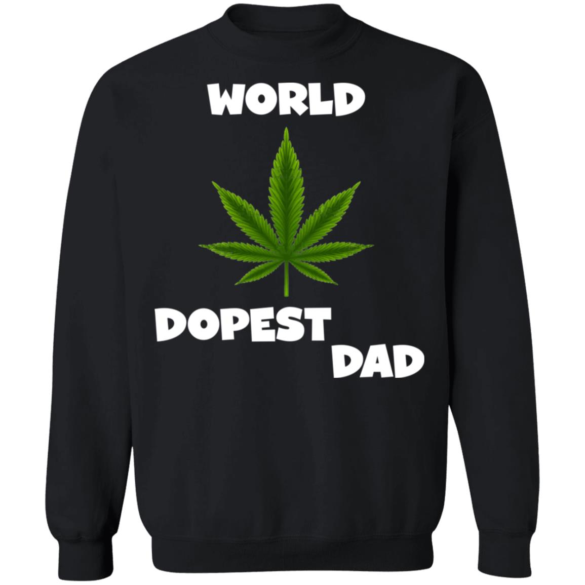 Worlds dopest dad happy father's day 2020-01 G180 Crewneck Pullover Sweatshirt  8 oz.