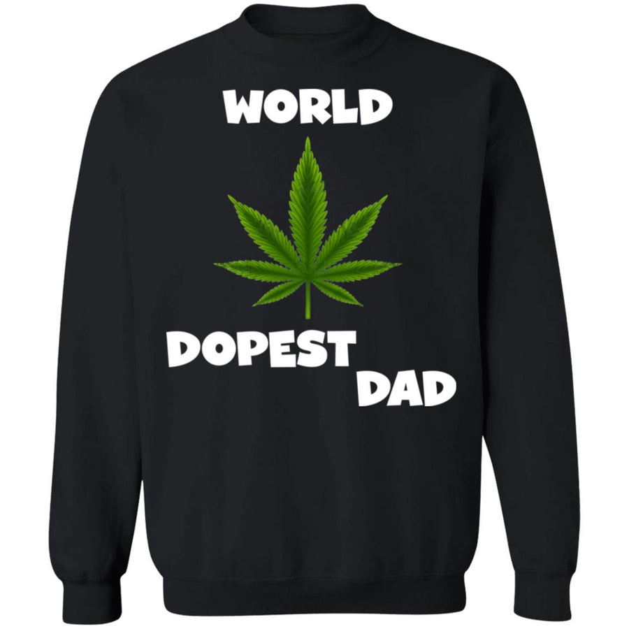 Worlds dopest dad happy father's day 2020-01 G180 Crewneck Pullover Sweatshirt  8 oz.