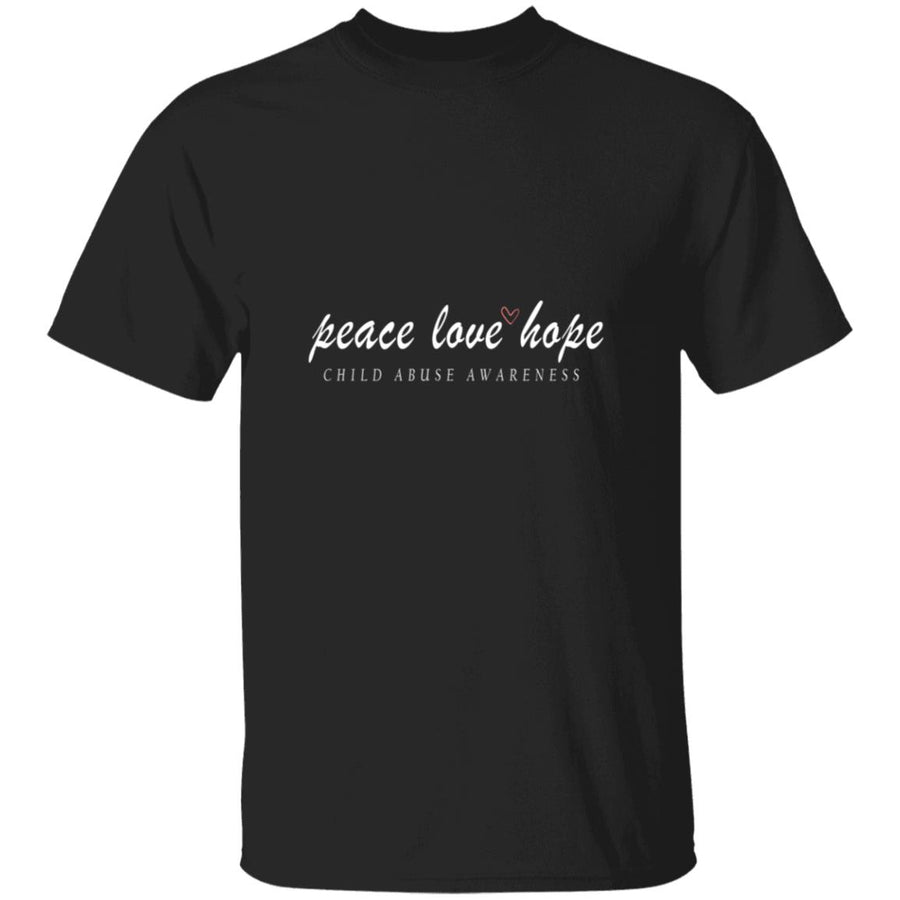Peace love hope child abuse awareness G500 5.3 oz. T-Shirt