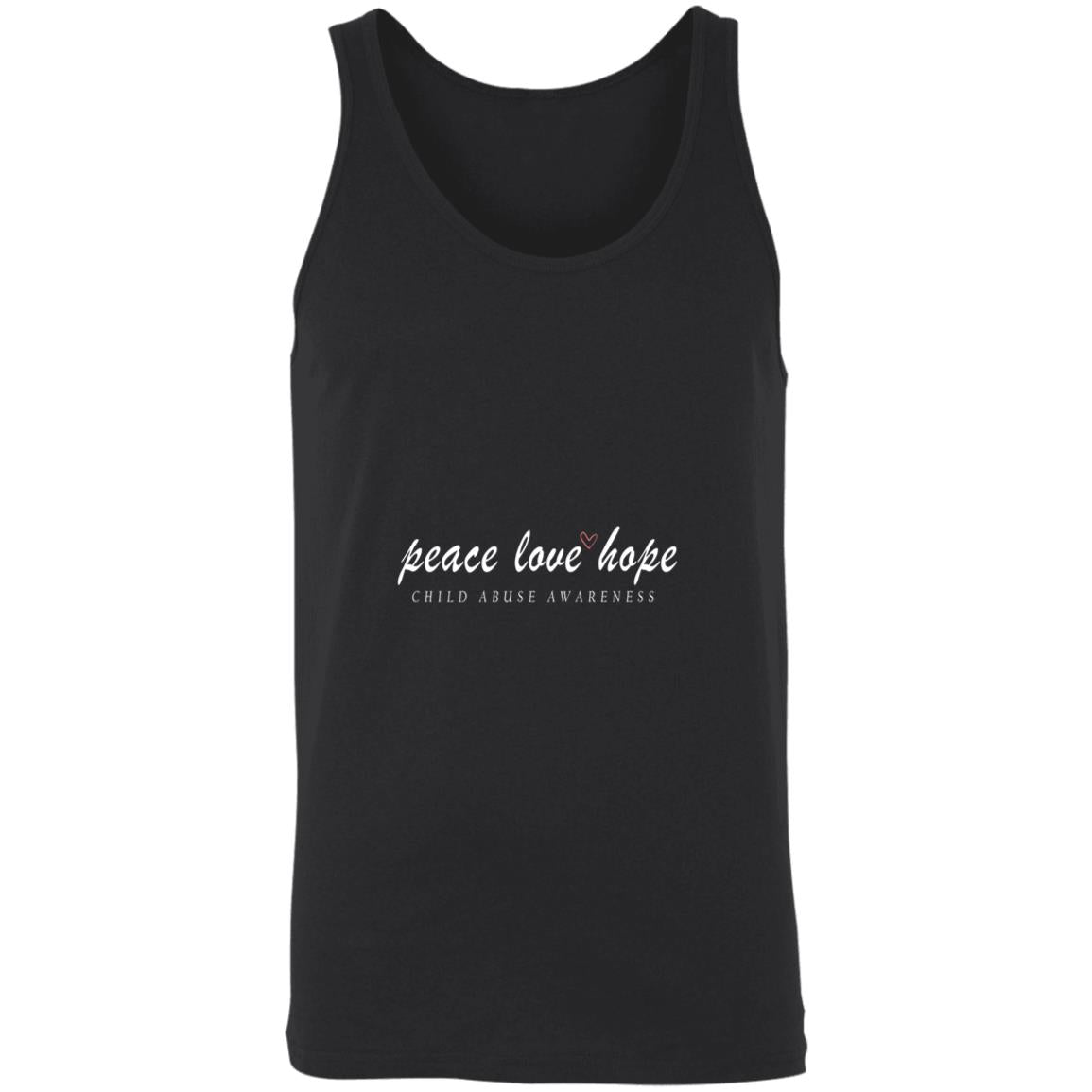 Peace love hope child abuse awareness 3480 Unisex Tank