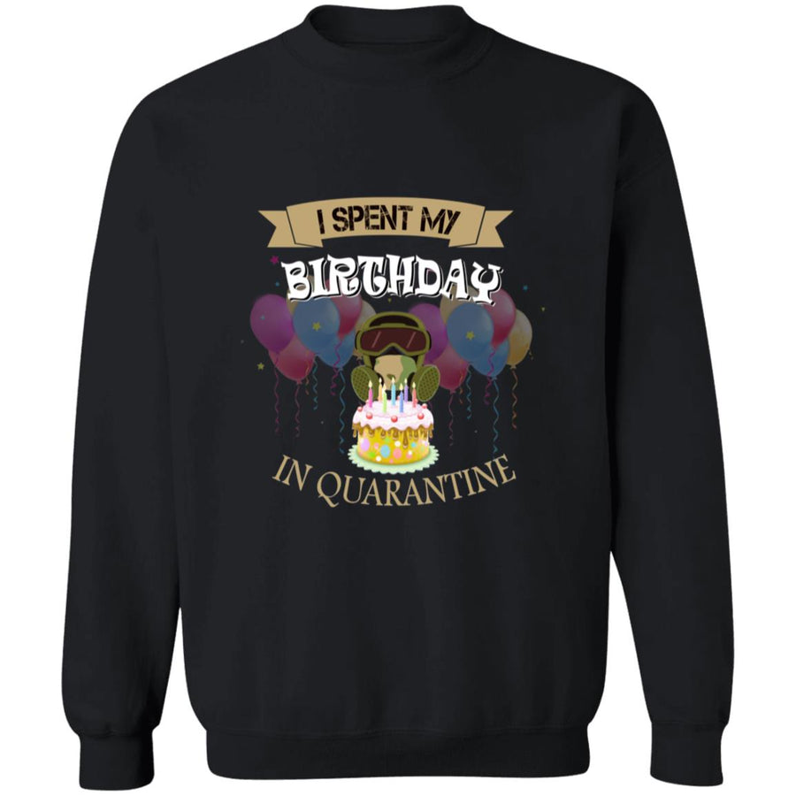 I spent my birthday in quarantine G180 Crewneck Pullover Sweatshirt  8 oz.