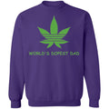 World's dopest dad-01 G180 Crewneck Pullover Sweatshirt  8 oz.