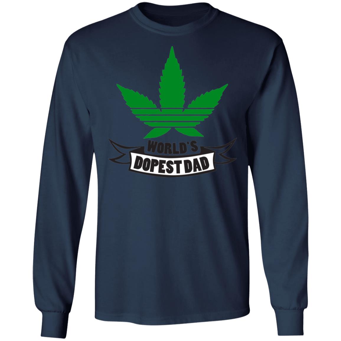 Worlds dopest dad-01 G240 LS Ultra Cotton T-Shirt