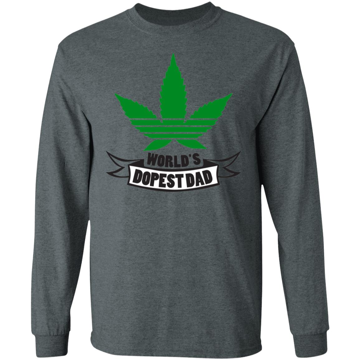 Worlds dopest dad-01 G240 LS Ultra Cotton T-Shirt