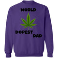Worlds dopest dad happy father's day 2020-01 G180 Crewneck Pullover Sweatshirt  8 oz.