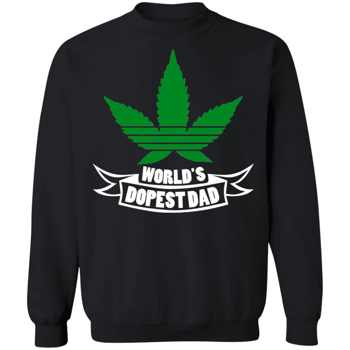 Worlds dopest dad-01 G180 Crewneck Pullover Sweatshirt  8 oz.