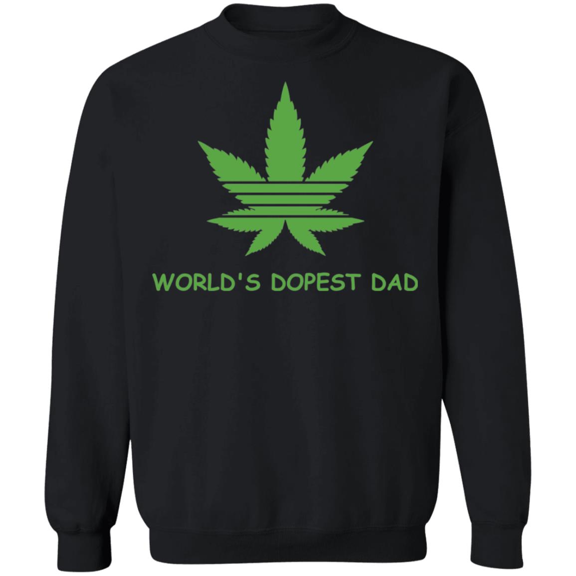 World's dopest dad-01 G180 Crewneck Pullover Sweatshirt  8 oz.