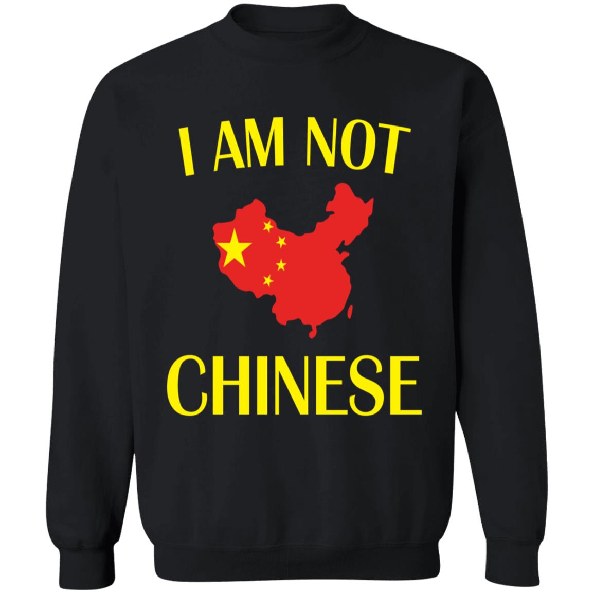 i am not chinese-01 G180 Crewneck Pullover Sweatshirt  8 oz.