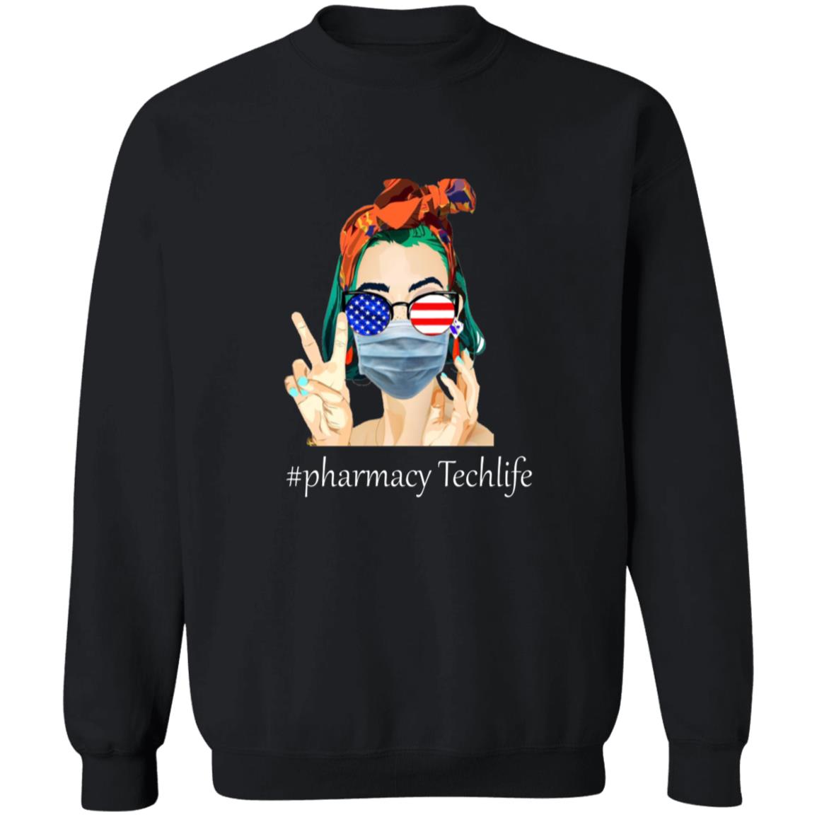 Pharmacy tech life G180 Crewneck Pullover Sweatshirt  8 oz.