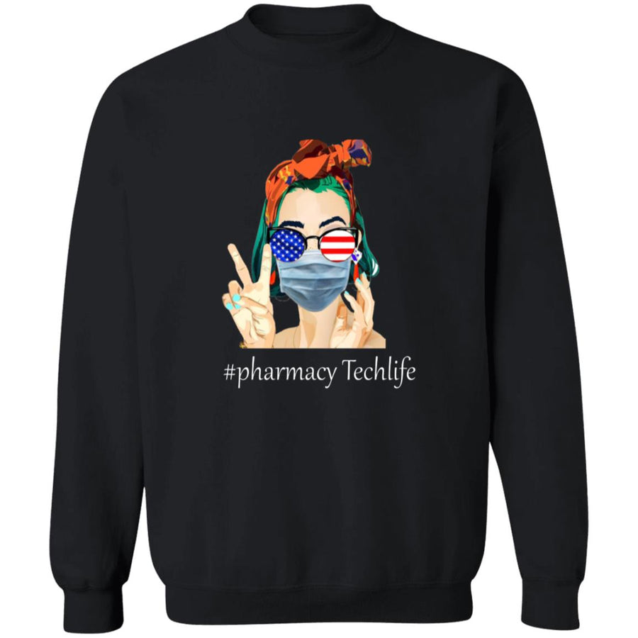 Pharmacy tech life G180 Crewneck Pullover Sweatshirt  8 oz.