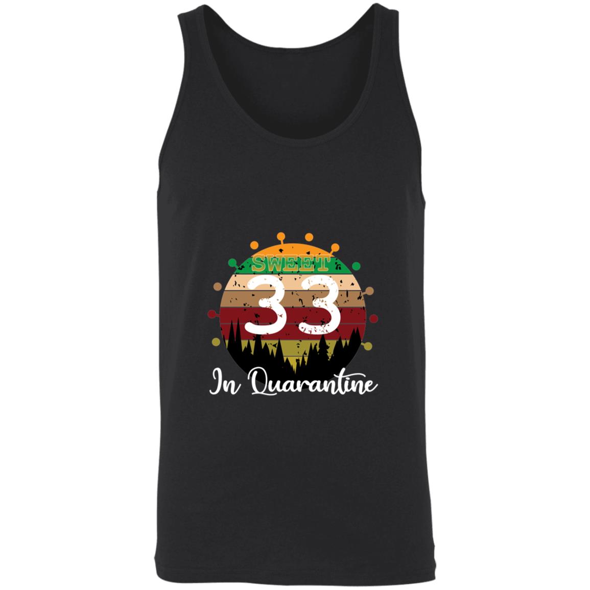 Sweet 33 Birthday in Quarantine-16 3480 Unisex Tank