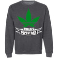 Worlds dopest dad-01 G180 Crewneck Pullover Sweatshirt  8 oz.