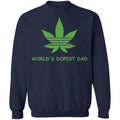 World's dopest dad-01 G180 Crewneck Pullover Sweatshirt  8 oz.