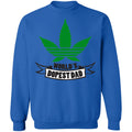 Worlds dopest dad-01 G180 Crewneck Pullover Sweatshirt  8 oz.