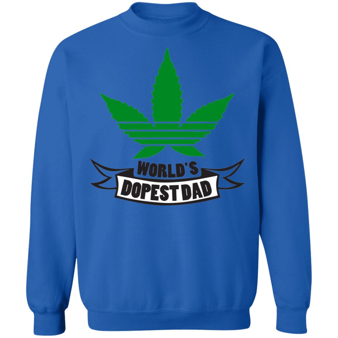 Worlds dopest dad-01 G180 Crewneck Pullover Sweatshirt  8 oz.