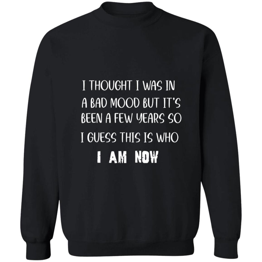 Thought I was In A Bad Mood But It's Been A Few Years So I Guess This Is Who I Am Now G180 Crewneck Pullover Sweatshirt  8 oz.