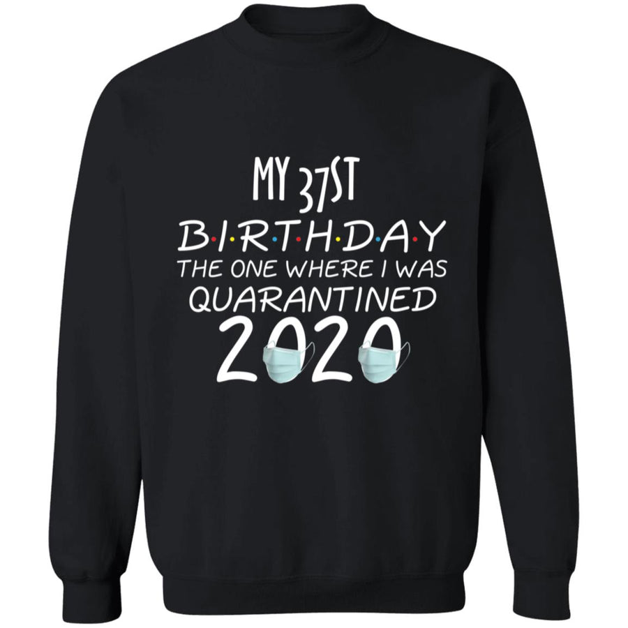 My 37st birthday the one where one where i was quarantine 2020-22 G180 Crewneck Pullover Sweatshirt  8 oz.