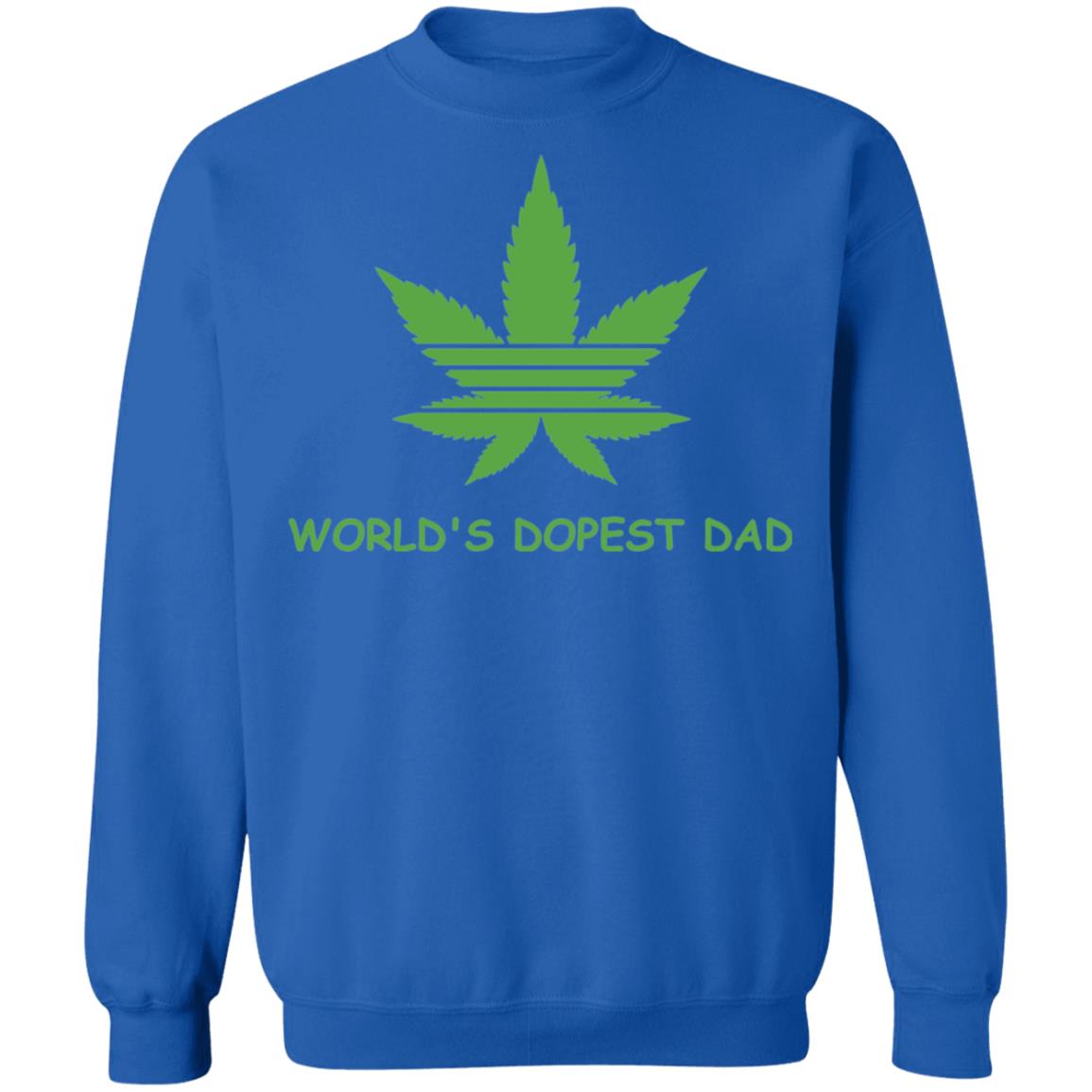 World's dopest dad-01 G180 Crewneck Pullover Sweatshirt  8 oz.