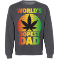 Worlds dopest dad-01 G180 Crewneck Pullover Sweatshirt  8 oz.